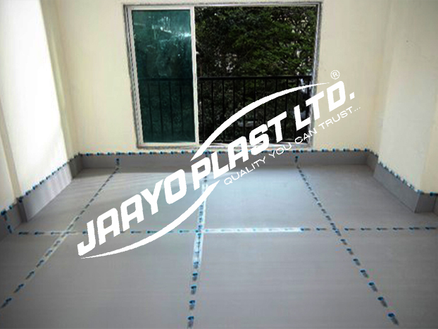 Floor guard sheet fluted structure and finish
