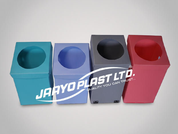 Assorted fabricated PP boxes, trays and crates