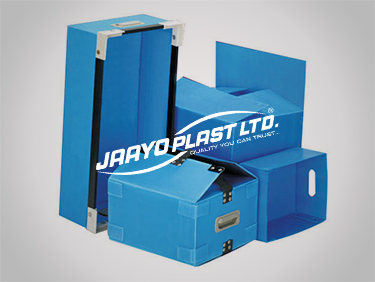 Blue PP corrugated returnable containers
